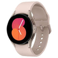 Samsung Galaxy Watch 5 40mm smartwatch with pink strap and round black display