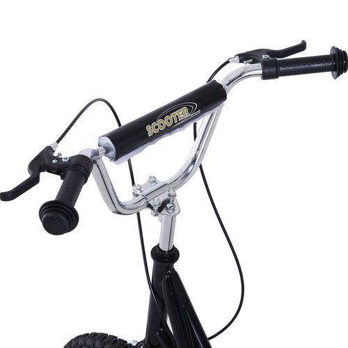 Black HOMCOM stunt scooter handlebar and front fork with textured grips